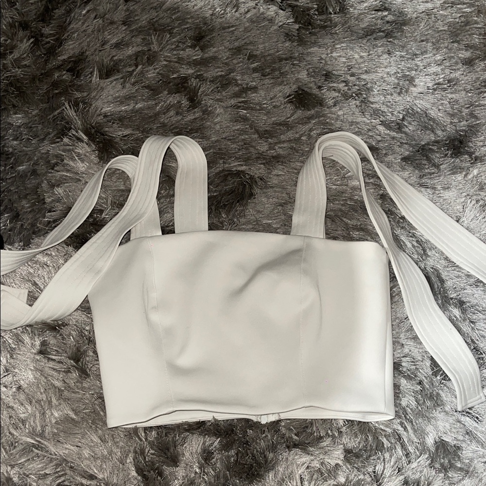 Chic White Women's Crop Top
